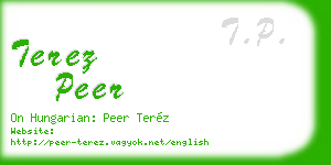 terez peer business card